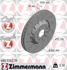 2x Brake disc internally