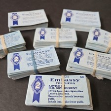 Large Joblot 100s Embassy Cigarette Coupons No. 2 & 5