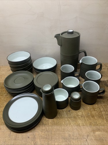 Denby green chevron matte - chevron,