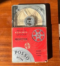 Posso 8mm Vintage Film Projector with Reel & Case Made in France 1960s  cinema 