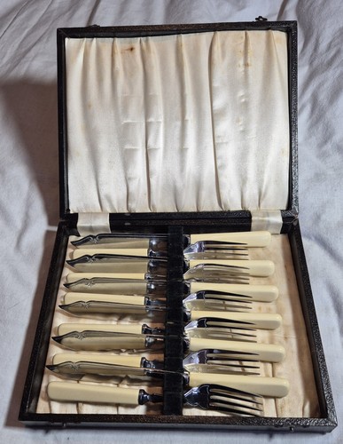 Vintage set fish knives - x6,