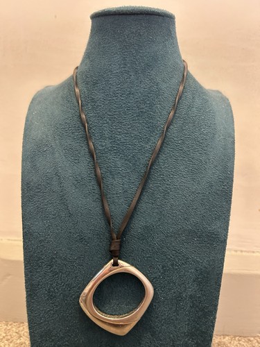 Fossil collar black leather - fossil,