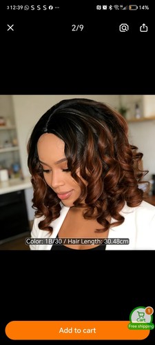 Curly human hair wig - curly,
