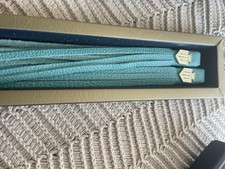 Fairfax And Favour yes turquoise leather tassels