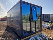 UK Stock   Houses Office TINY HOME Site Cabin Summer House Folding Container