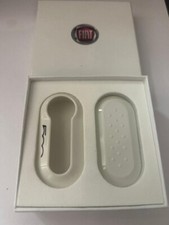 GENUINE FIAT 500 GRANDE PUNTO REPLACEMENT KEY COVER IN GLOSS WHITE NEW RARE