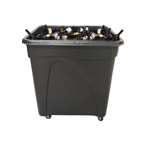 Recycled bottle skip black bar - recycled,