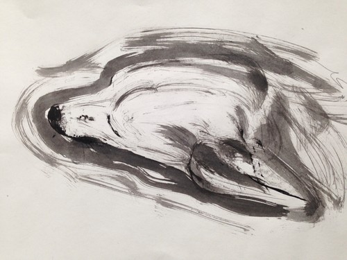 Original signed ink sketch - original,