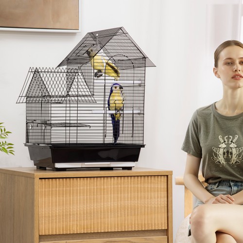 Metal bird cage plastic - bird,