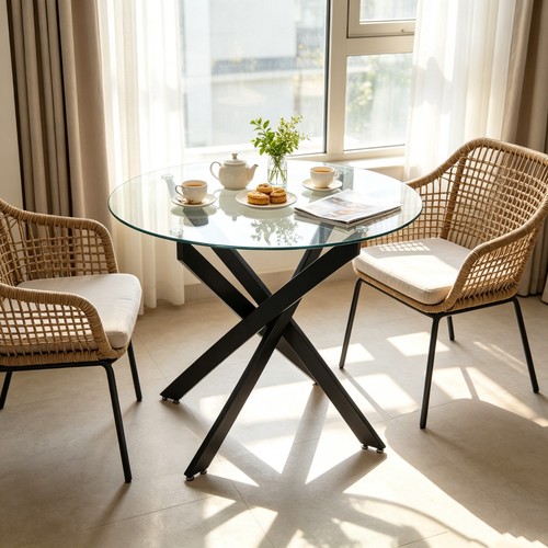 Tempered glass dining - tempered,