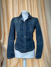 Vintage Marithe Francois Girbaud Short Blue Denim Jacket Size 10