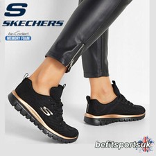 SKECHERS WOMENS SHOES BLACK