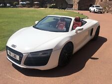 Audi R8 Spyder supercar Prom car hire, wedding hire events etc.. Chauffeur