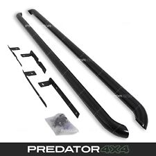 GLOSS BLACK STAINLESS SIDE BARS FOR VW TRANSPORTER T5 T5.1 SPORTLINE SWB 03-15