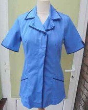 LADIES NURSE / CARER TUNIC TOP BLUE SIZE 8 NEW (ref 707) SALE