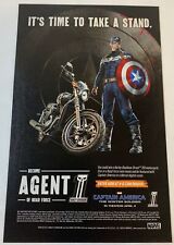 2014 HARLEY DAVIDSON ad page ~ CAPTAIN AMERICA THE WINTER SOLDIER Marvel Comics