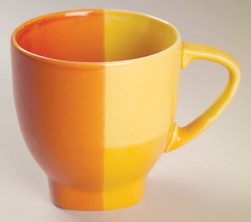 Color blocks footed mug - color,
