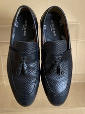 RIVER ISLAND Tassle Loafers Size UK 8 / EU42 Black