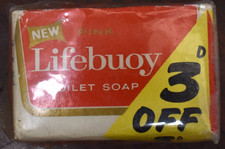 Vintage 1960s Sealed Lifebuoy Toilet Soap With Unused Contents