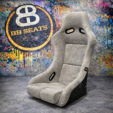 BB5 Large Grey Suede Silver