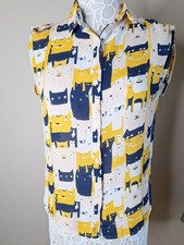 Romwe Cat Shirt Womens Cat