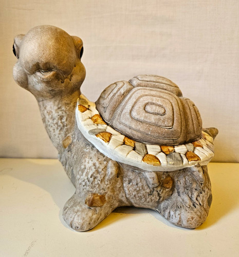 Vintage ceramic turtle - vintage,