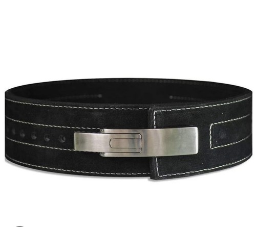 Weight lifting belt lever - belt,