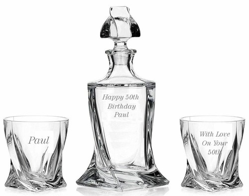 Personalised crystal whisky - crystal,