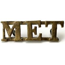 Metropolitan Electric Tramways MET Driver Conductor LONDON Tram Collar Cap Badge