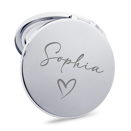 Personalised engraved compact - engraved,