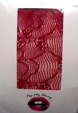Vintage Pop My Cherry Red Gypsy Burlesque Lace Tights Pantyhose Stockings