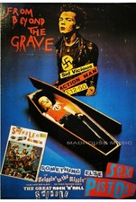 SEX PISTOLS Postcard SID From Beyond The Grave SOMETHING ELSE Coffin Doll ORIG 