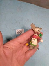 Vintage Wooden Mouse Ornament