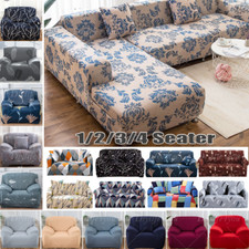 1/2/3 Seater Sofa Covers Elastic Settee Stretch Slipcover Couch Floral Protector
