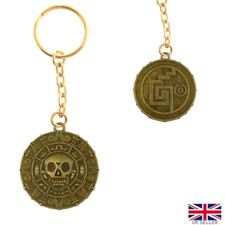Pirate coin keyring - pirate, caribbean