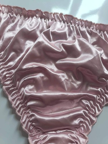 Pink satin mesh frilly - pink,