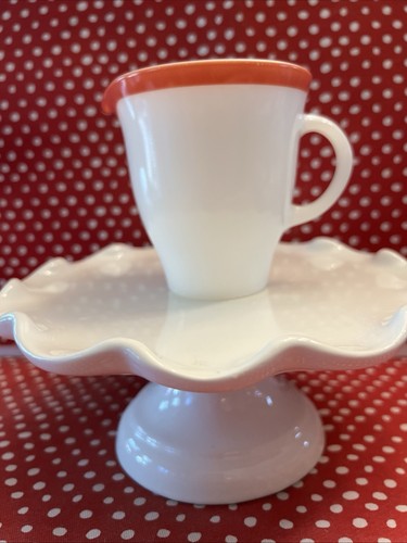 1950 mcm pyrex coral band - 1950,
