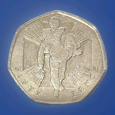 2006 Victoria Cross Heroic Acts Wounded Soldier 50P Fifty Pence Coin Hunt CR1436