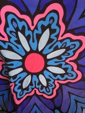 large round table cloth or picnic blanket, retro