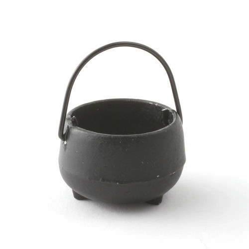 Dolls house cauldron - dolls, black