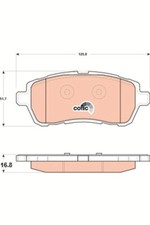 GDB1893 TRW Brake Pad Set