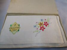 Embroidered Irish linen Tray