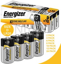 ENERGIZER D SIZE 1.5V INDUSTRIAL HIGH POWER ALKALINE BATTERY LR20 LONG EXPIRY