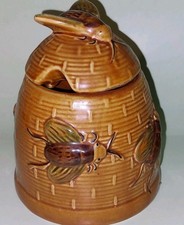 Vintage Bee Hive Honey Pot