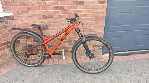 orange clockwork mountain bike