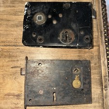 2 Antique Door Locks. No Keys