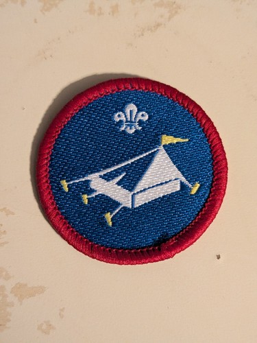 Scout activity badge - -, camper