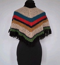 Hand Crocheted Vintage Poncho