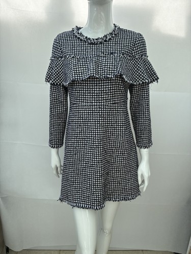 Zara woman houndstooth tweed - woman,