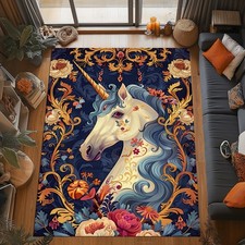 Unicorn Rug Baroque Gold